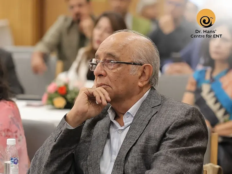At the prestigious Health Conclave & Felicitation – Pride of Indian Healthcare 2025, Dr. J.M. Hans was recognized for his remarkable contributions to ENT and cochlear implant surgery.