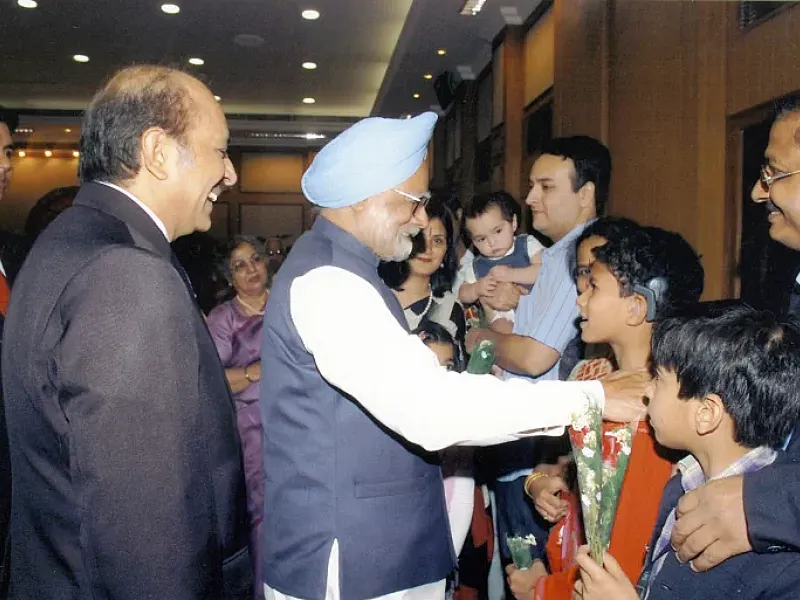Dr. Hans with Hon'ble Mr. Prime Minister