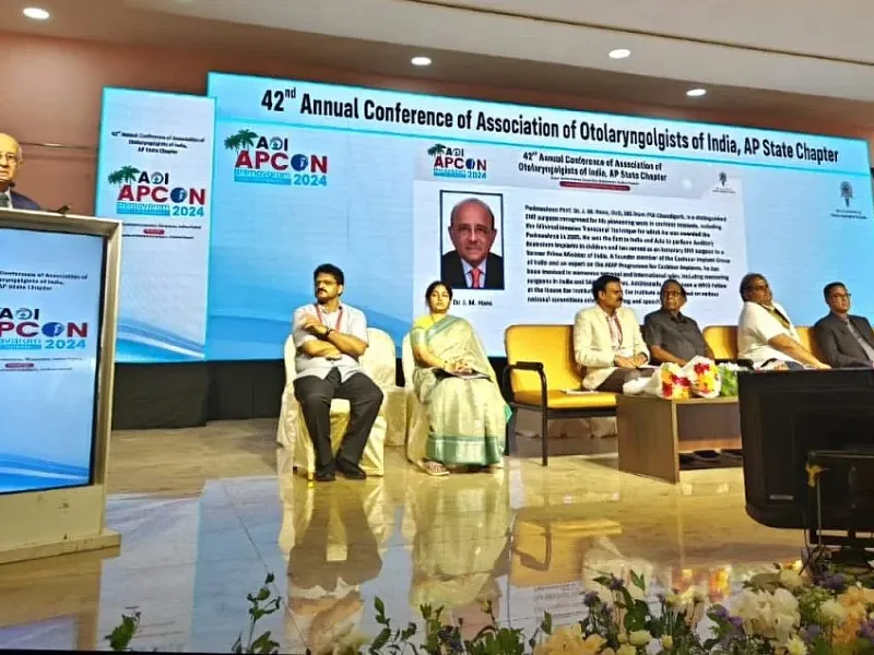 Gave Oration & Honored with "Legends of ENT Award" at the AOI India AP Feeling Grateful & Obliged.