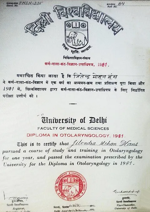 Dr. J. M. Hans certificate 5